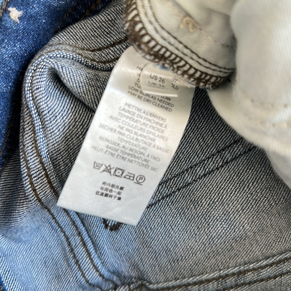 PILCRO Boyfriend, slim, crop denim jeans, size 26, great detailing on the sides - Picture 8 of 9
